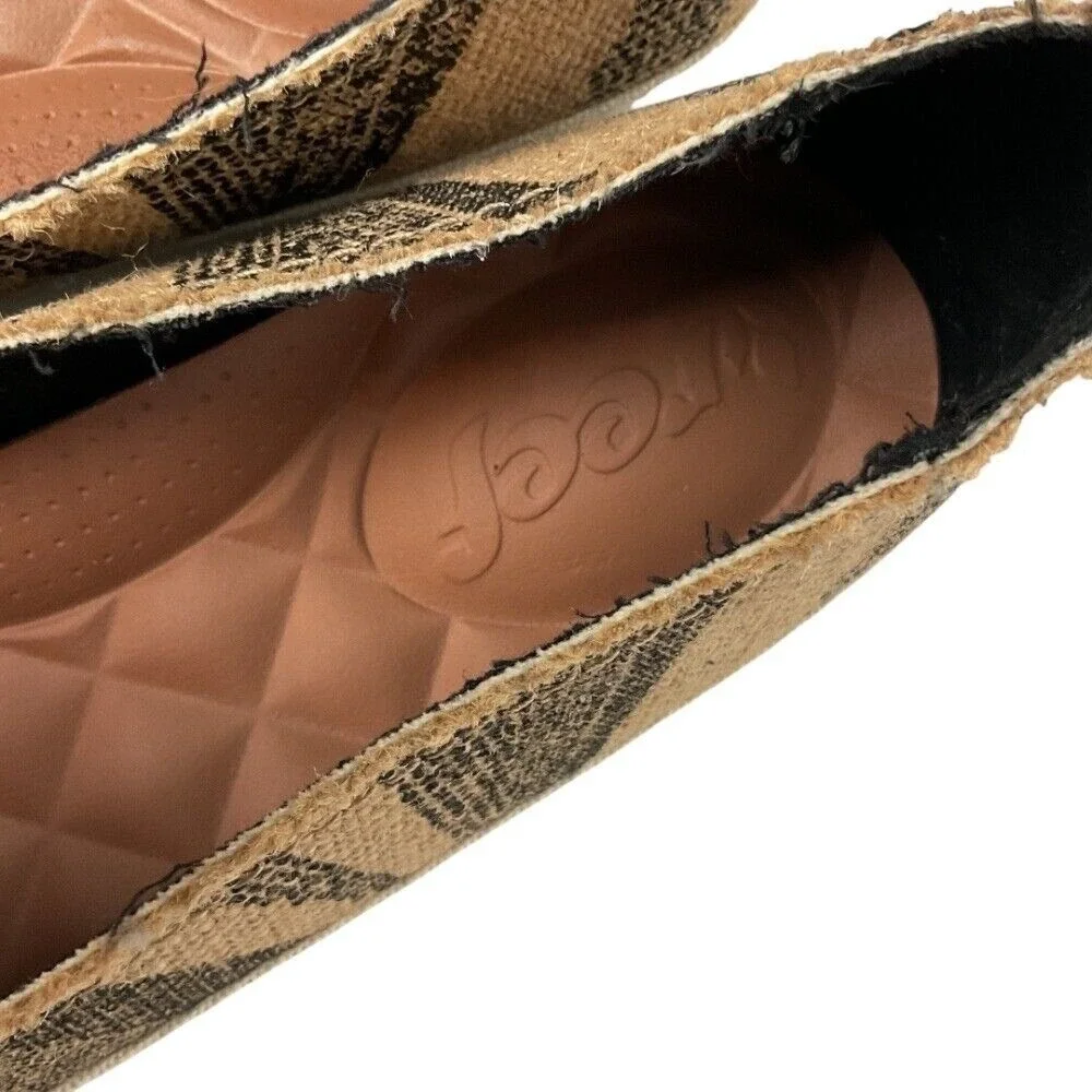 Reef Women's Slip On‎ Loafers Espadrille Shoes Neutral Stripe Comfort
